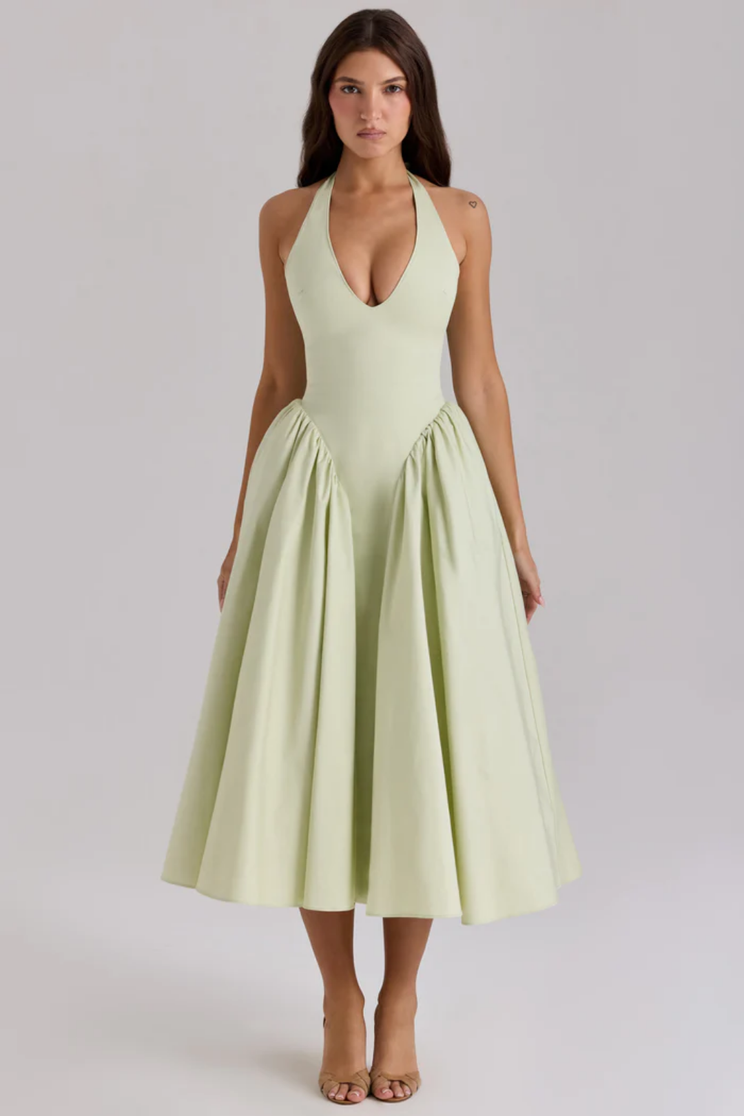 Alexanne – Design na szyję – Sukienka midi-15216456008005-Róża Kwiatowa