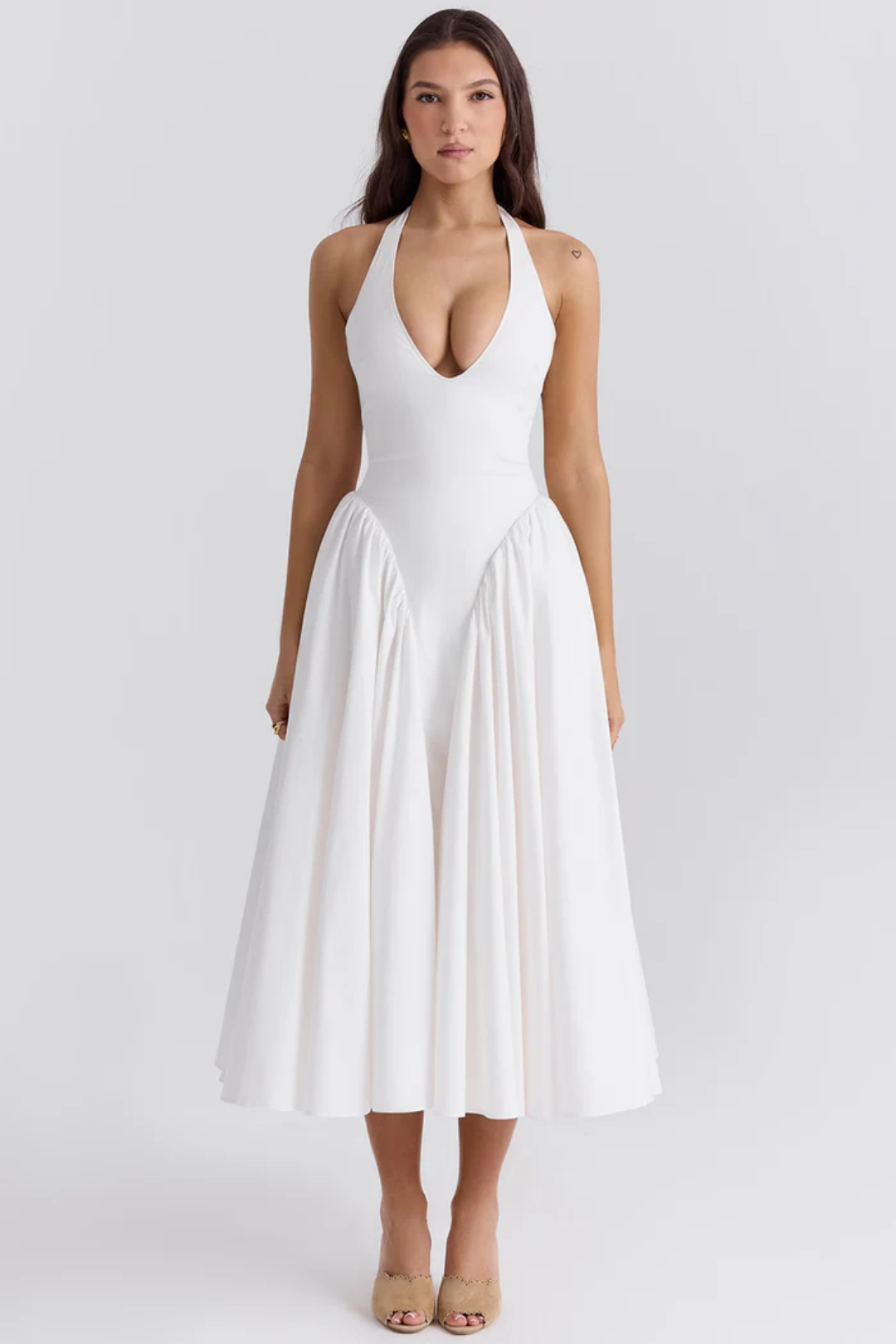 Alexanne – Design na szyję – Sukienka midi-15216456008005-Róża Kwiatowa