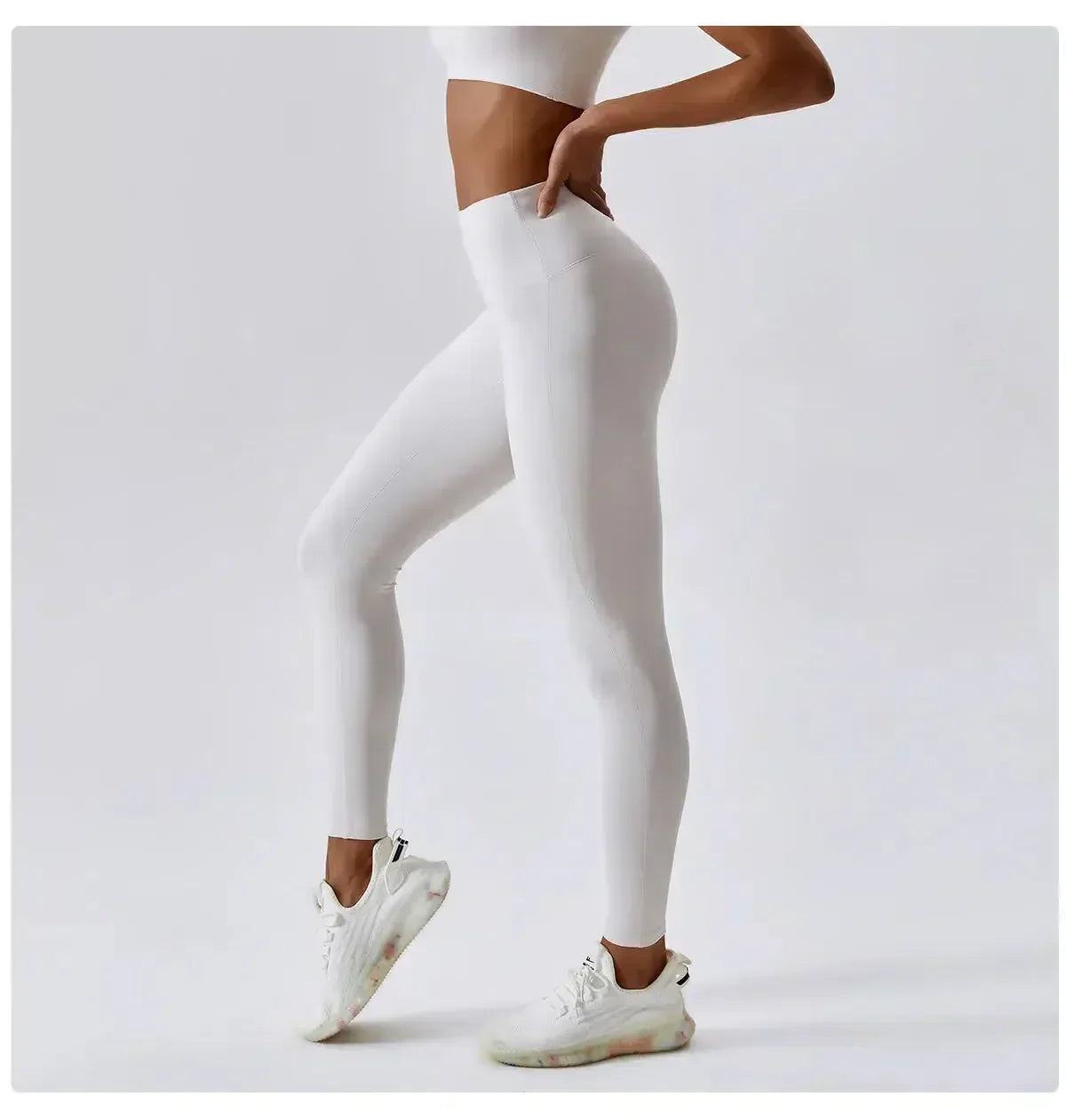 Ambra – Materiał o wysokiej elastyczności – Legginsy treningowe push-up-15216290332997-Róża Kwiatowa