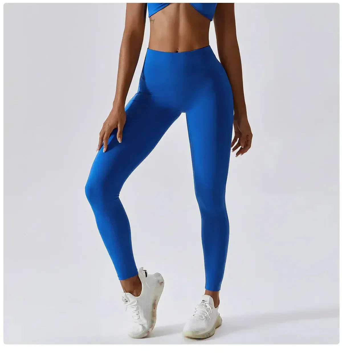 Ambra – Materiał o wysokiej elastyczności – Legginsy treningowe push-up-15216290332997-Róża Kwiatowa