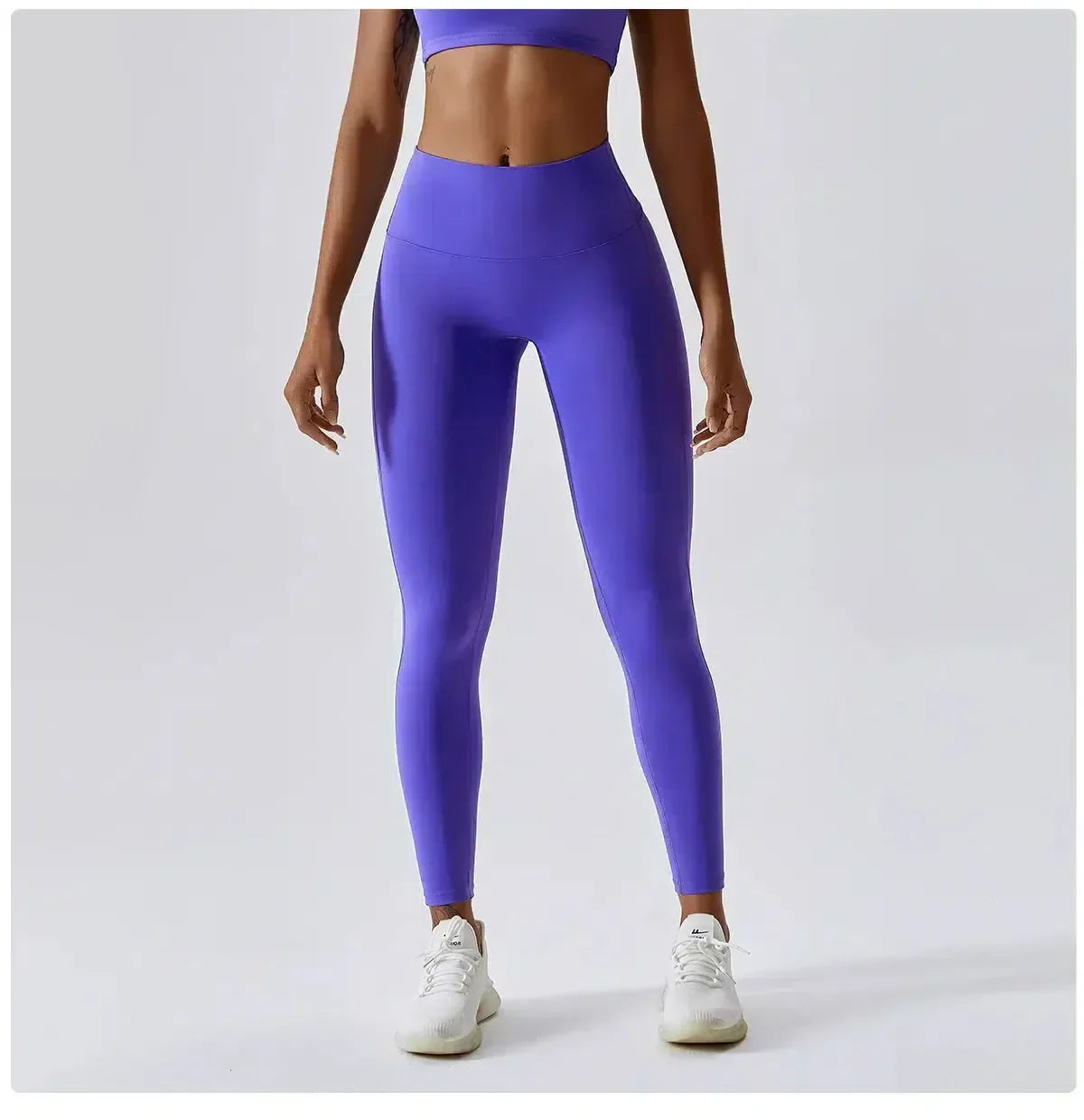 Ambra – Materiał o wysokiej elastyczności – Legginsy treningowe push-up-15216290332997-Róża Kwiatowa