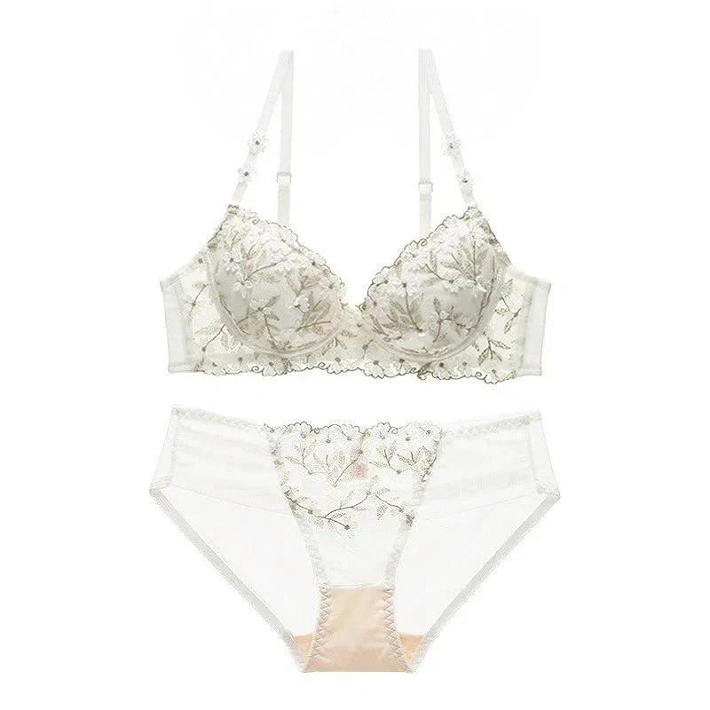 Amorette – Kwiatowy push-up – Zestaw bielizny-15216280043845-Róża Kwiatowa