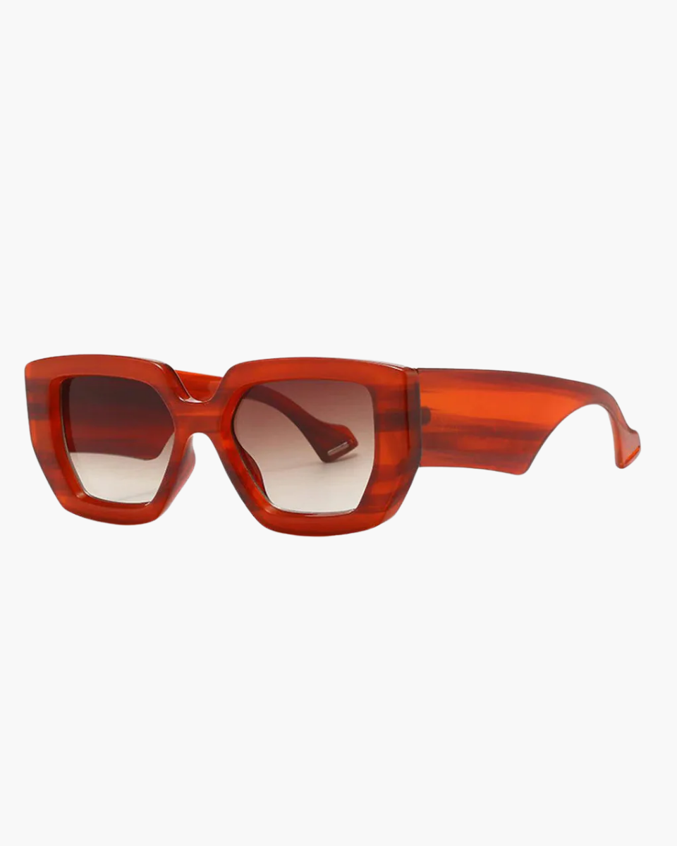 Annalise – Soczewki z ochroną UV – Okulary przeciwsłoneczne kwadratowe-15216210248005-Róża Kwiatowa
