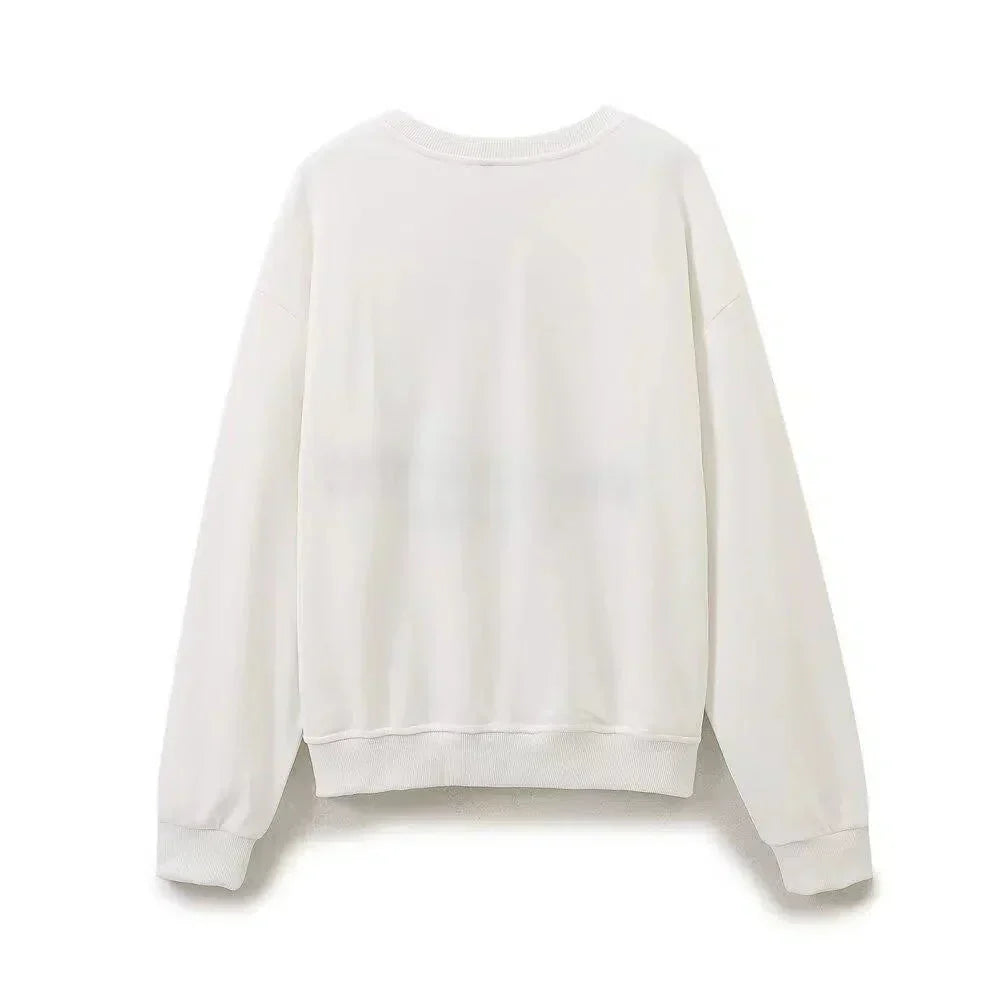 Antoinette – Bluza z okrągłym dekoltem – Szerokie spodnie – Zestaw domowy Marseille-15216282403141-Róża Kwiatowa