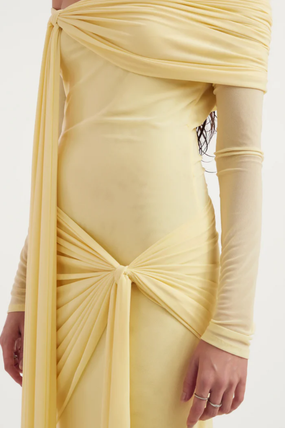 Arlina – Drapowany design – Sukienka maxi-15216451420485-Róża Kwiatowa