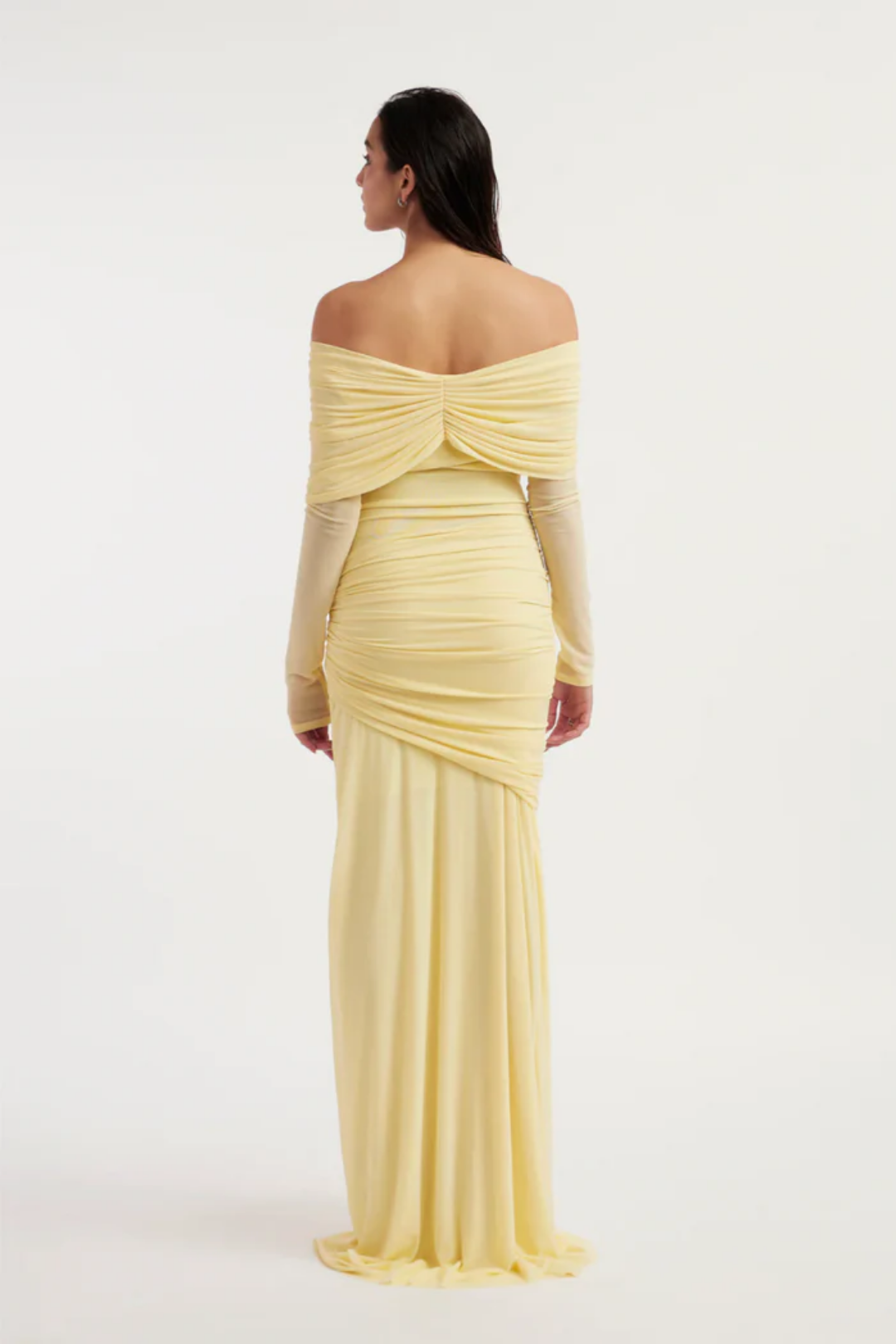 Arlina – Drapowany design – Sukienka maxi-15216451420485-Róża Kwiatowa