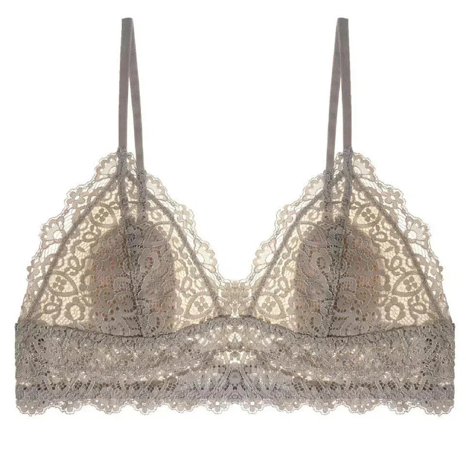 Avelia – Koronkowe ramiączka – Bralette-15216277684549-Róża Kwiatowa