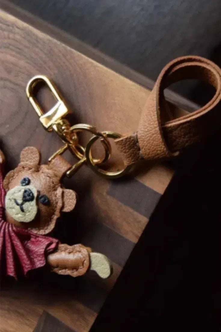 Ballet Bear – Elegancki wzór – Zawieszka do torebki-15216245080389-Róża Kwiatowa