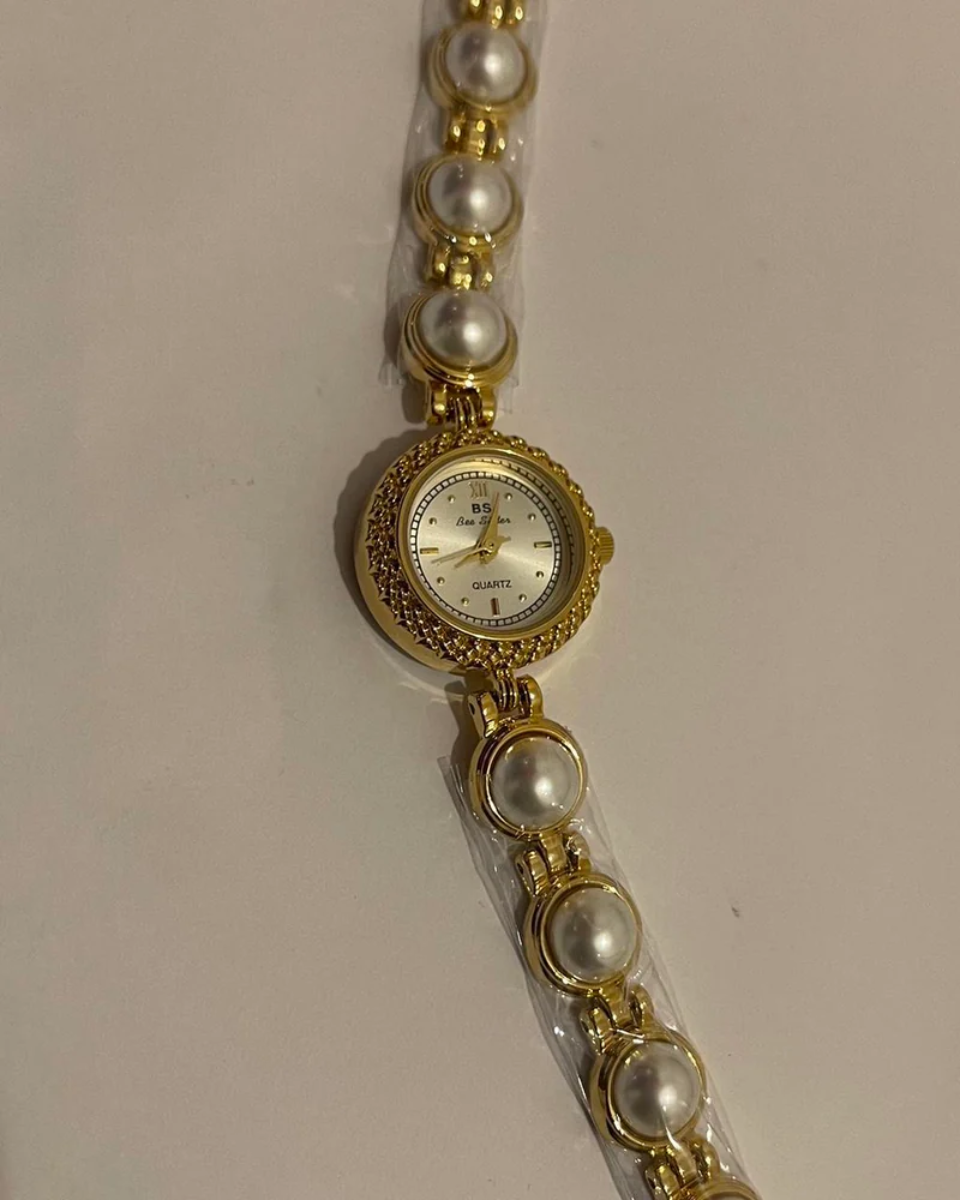 Bellora – Złocone wykończenie – Zegarek vintage-15216227287365-Róża Kwiatowa