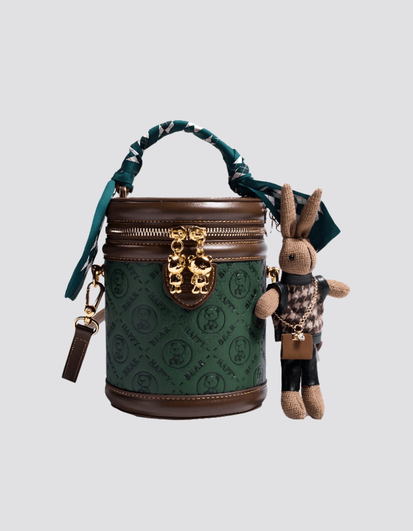 Belloretta – Detal z monogramem w kształcie króliczka – Torba na ramię-15216455123269-Róża Kwiatowa