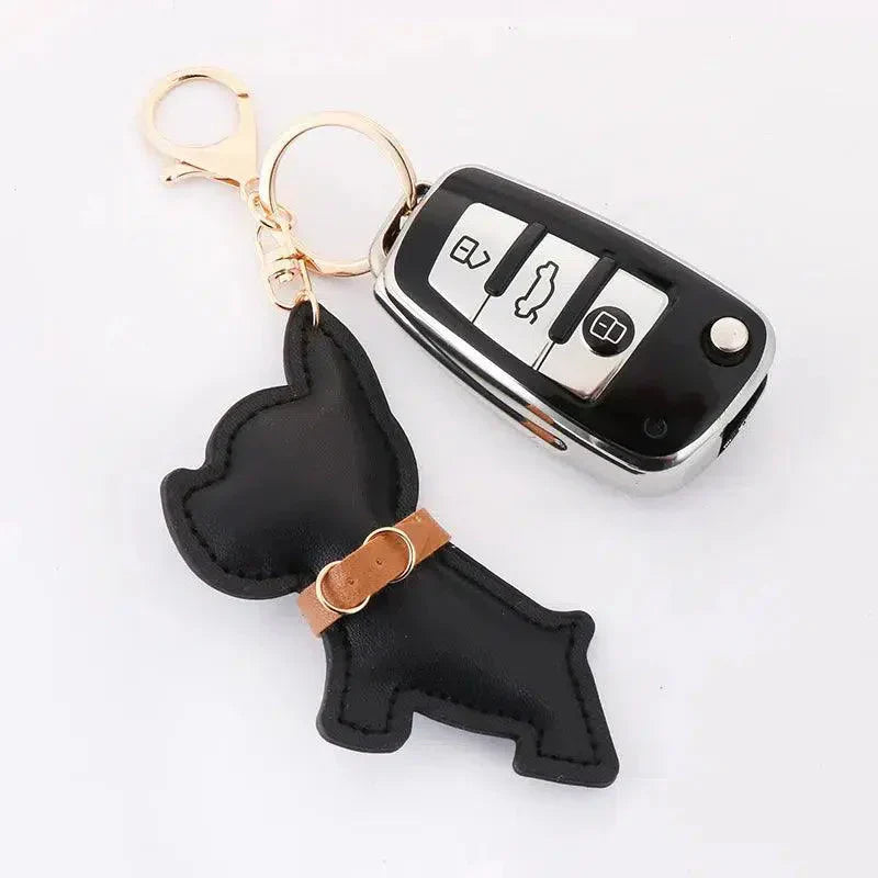 Bulldog – Uroczy wzór – Zawieszka do torebki-15216248160581-Róża Kwiatowa