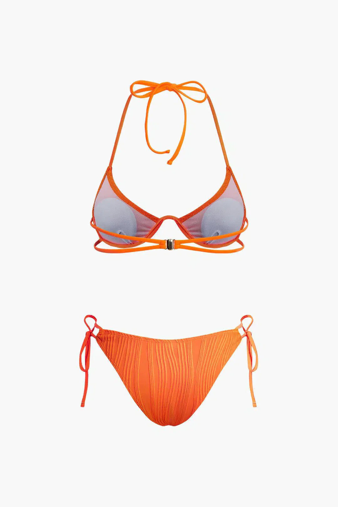 Calyne – Elegancki design – Zestaw bikini z marszczeniami-15216321364293-Róża Kwiatowa