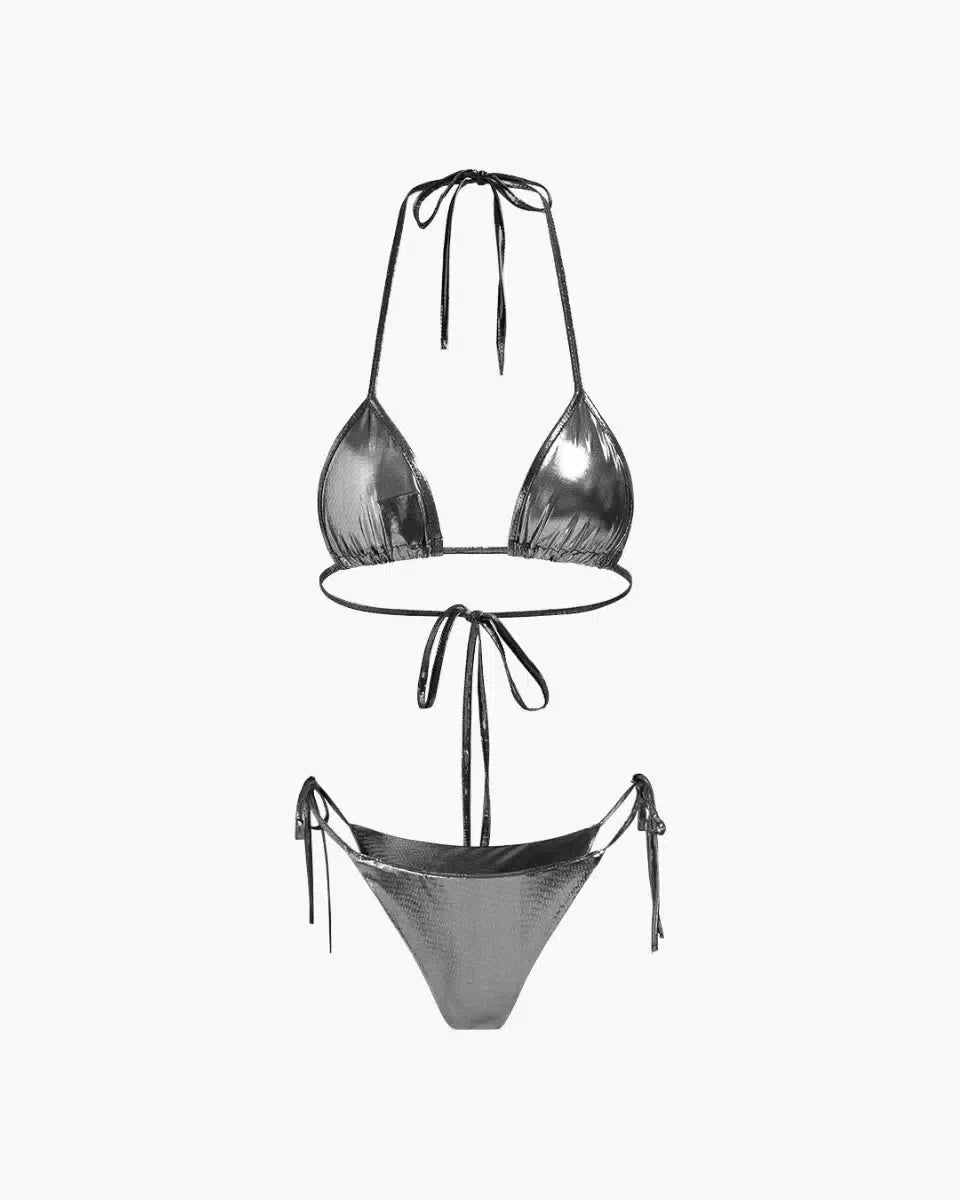 Cazara – Odważny design – Odblaskowy zestaw bikini-15216318447941-Róża Kwiatowa