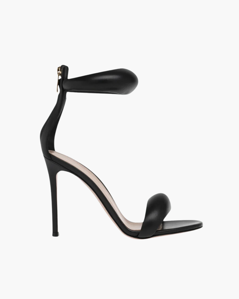 Clémence – Projekt Stiletto – Buty na obcasie z puszystym paskiem wokół kostki-15216331555141-Róża Kwiatowa
