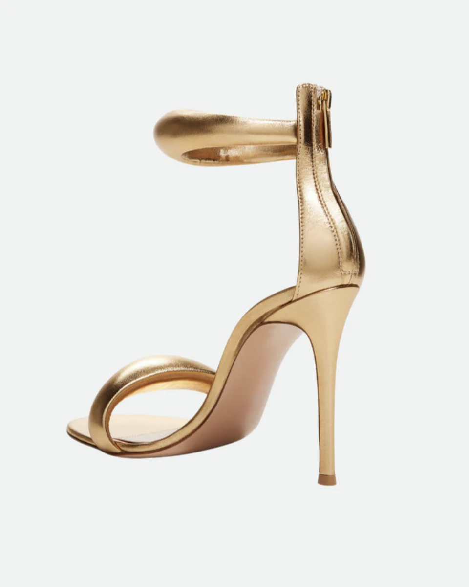 Clémence – Projekt Stiletto – Buty na obcasie z puszystym paskiem wokół kostki-15216331555141-Róża Kwiatowa