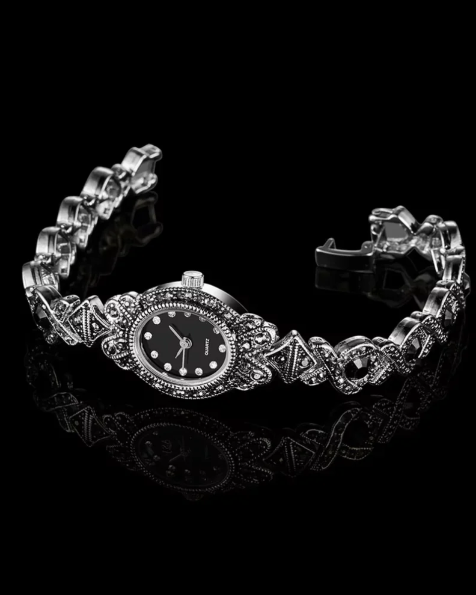 Clessidra – Misterny wzór bransolety – Zegarek vintage-15216229286213-Róża Kwiatowa