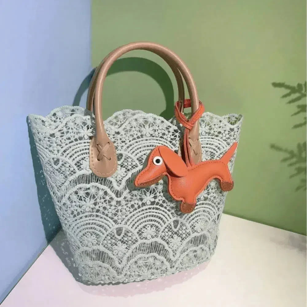 Dachshund – Zabawny wzór jamnika – Zawieszka do torby-15216242753861-Róża Kwiatowa