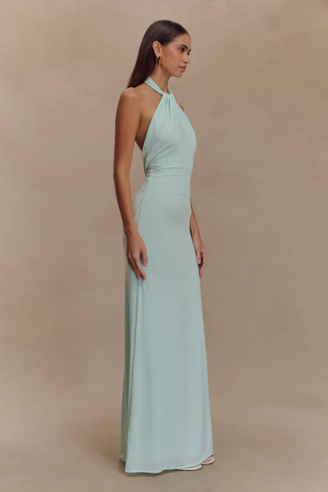 Elaine – Elegancka sylwetka – Sukienka maxi-15216451256645-Róża Kwiatowa