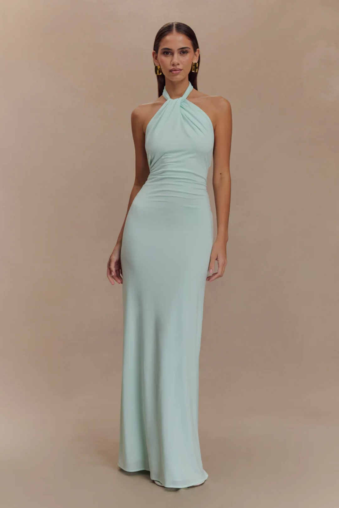 Elaine – Elegancka sylwetka – Sukienka maxi-15216451256645-Róża Kwiatowa