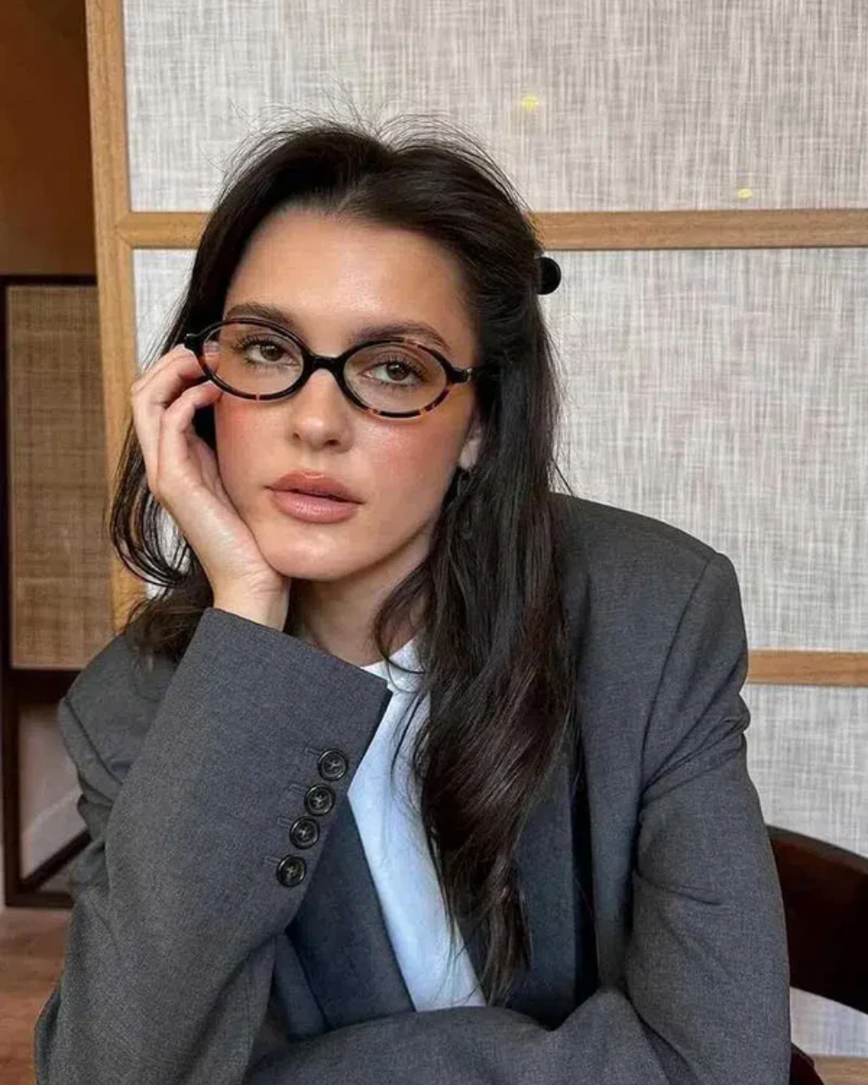 Elisa – Ponadczasowy design – Owalne okulary przeciwsłoneczne-15216196256069-Róża Kwiatowa