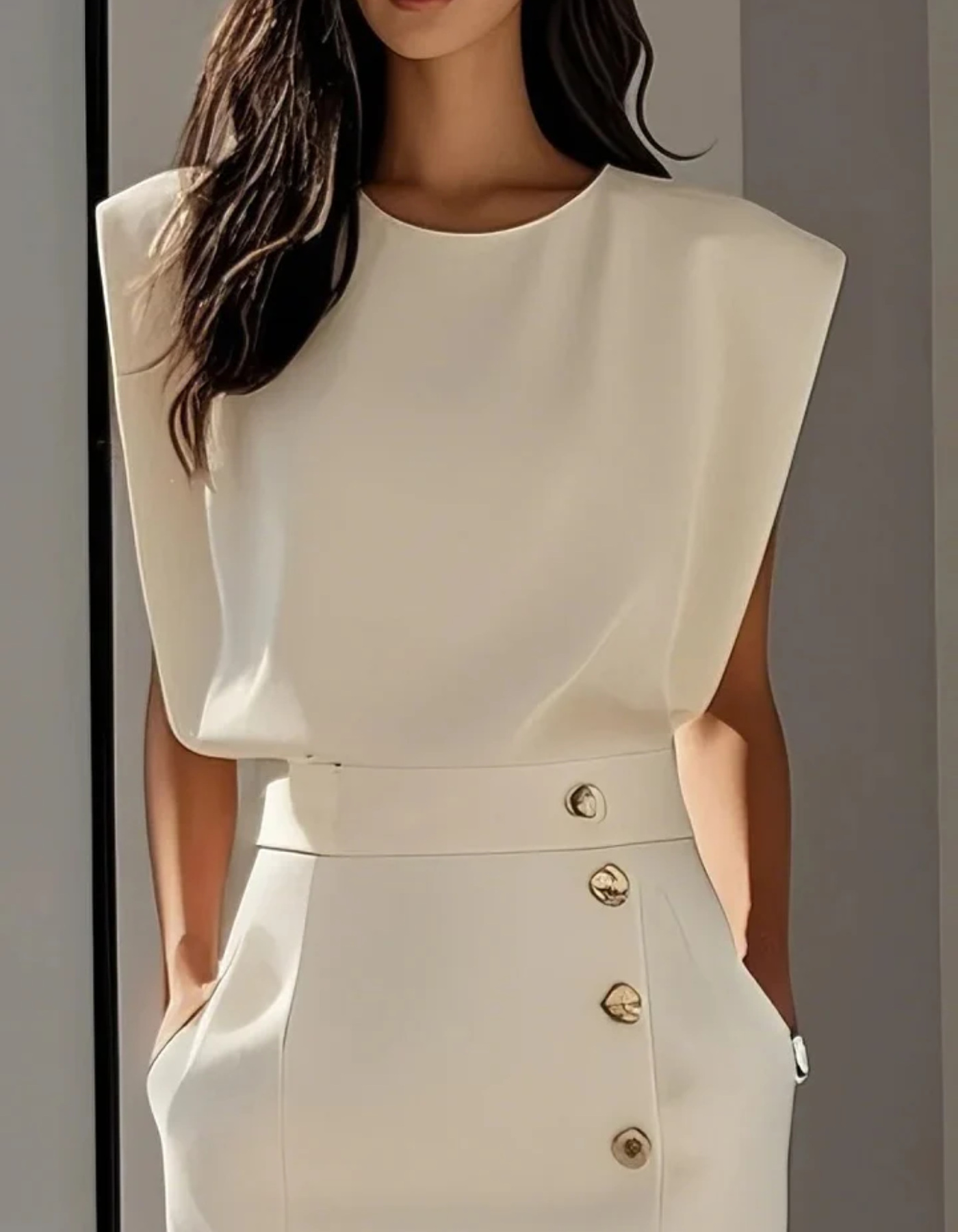 Elvira – Elegancka sylwetka – Sukienka midi-15216315531589-Róża Kwiatowa