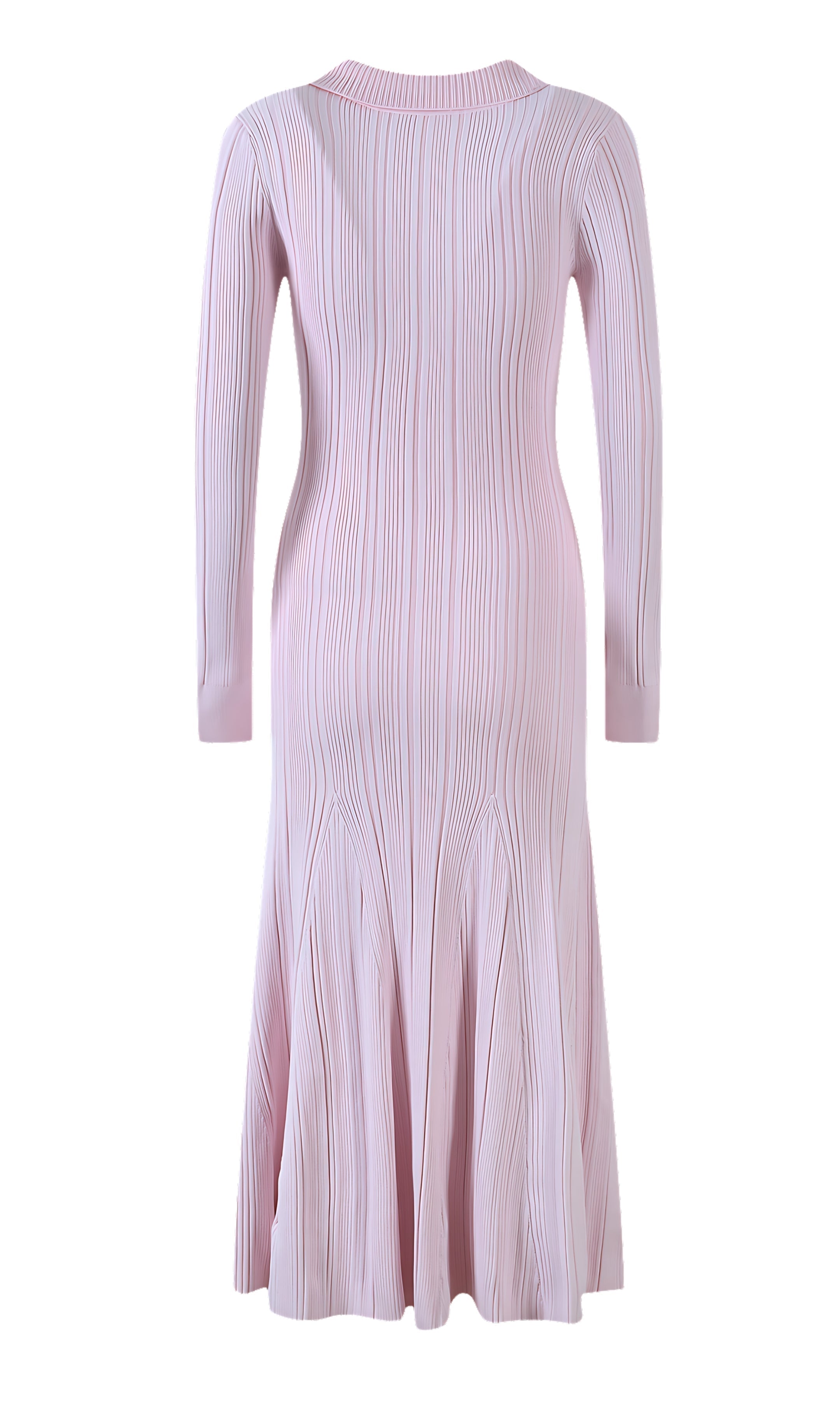 Emie – Dopasowana elegancja – Sukienka midi-15216261398853-Róża Kwiatowa