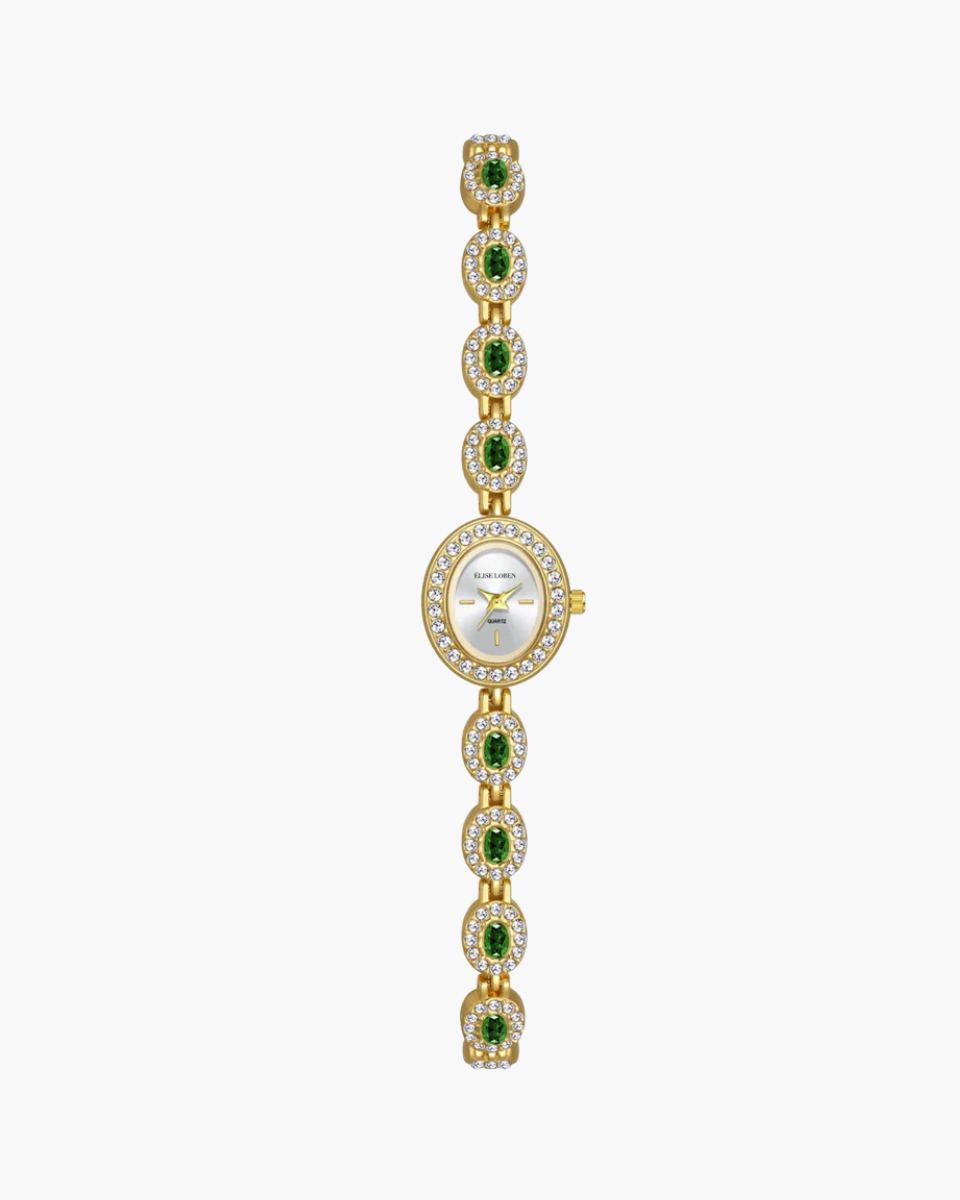 Evelina Lumière – Kryształowa elegancja – Zegarek bransoletka-15216229056837-Róża Kwiatowa