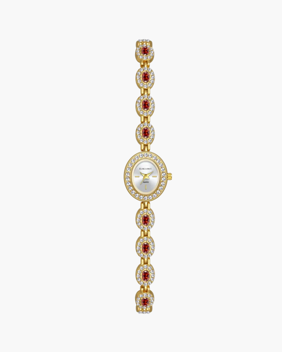 Evelina Lumière – Kryształowa elegancja – Zegarek bransoletka-15216229056837-Róża Kwiatowa