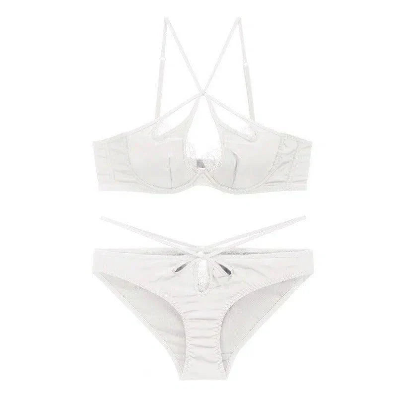 Florana – Koronkowy halter – Zestaw bielizny-15216277225797-Róża Kwiatowa