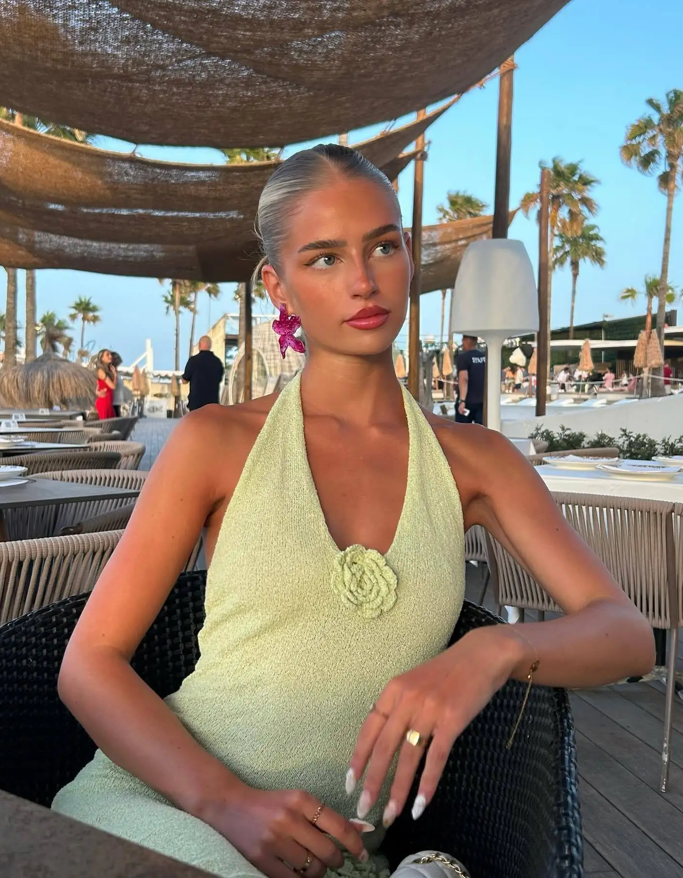 Frances – Elegancki fason na szyję – Suknia plażowa-15216448110917-Róża Kwiatowa