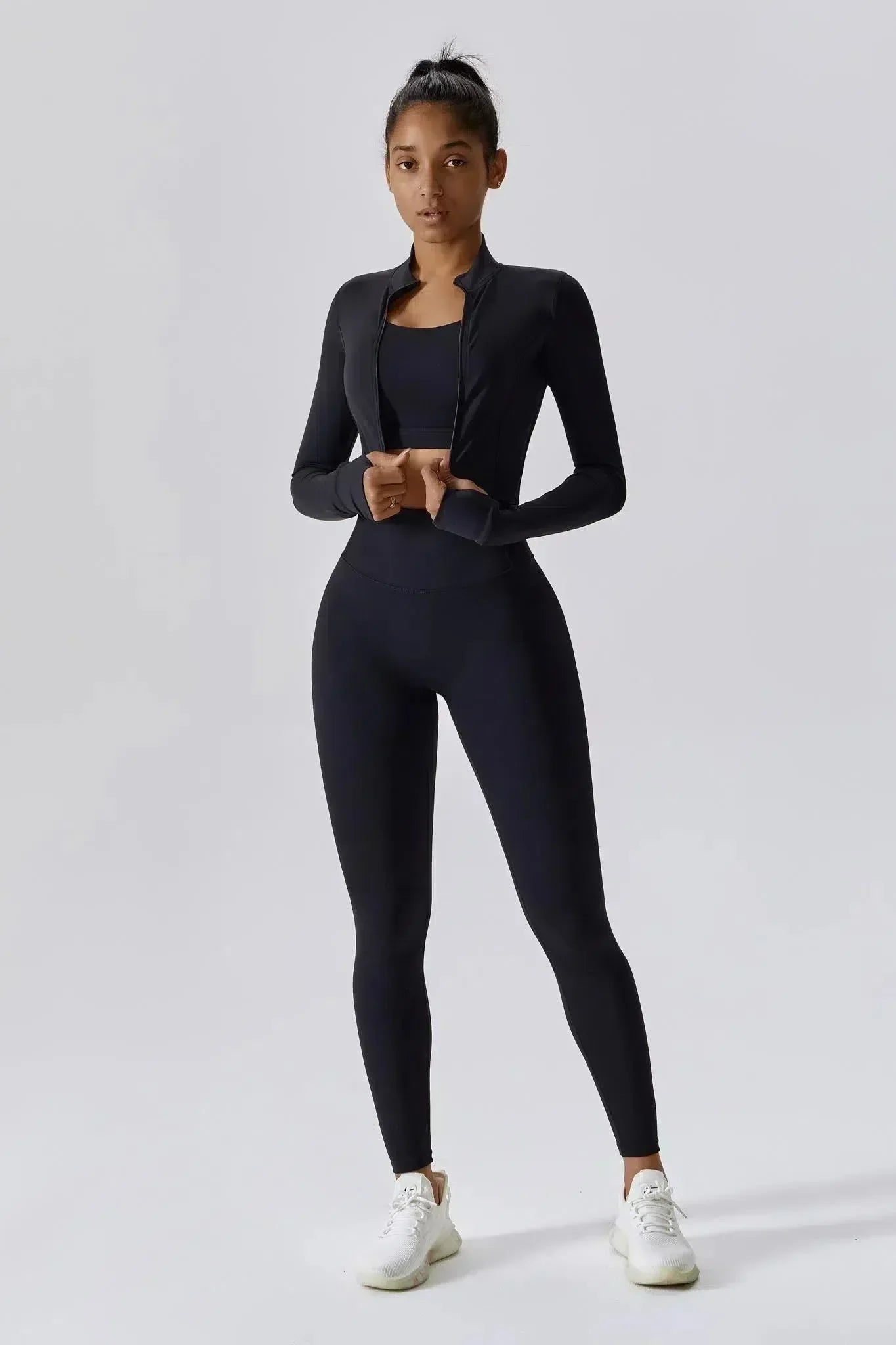Galilea – Wysoki stan – Legginsy treningowe-15216377626949-Róża Kwiatowa