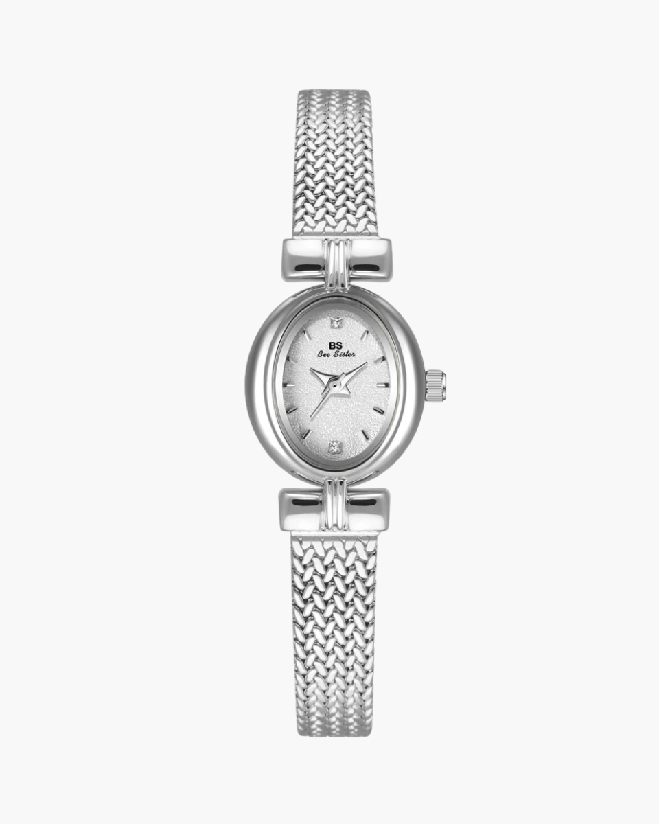 Gigi – Pozłacany pasek siatkowy – Zegarek vintage-15216230170949-Róża Kwiatowa