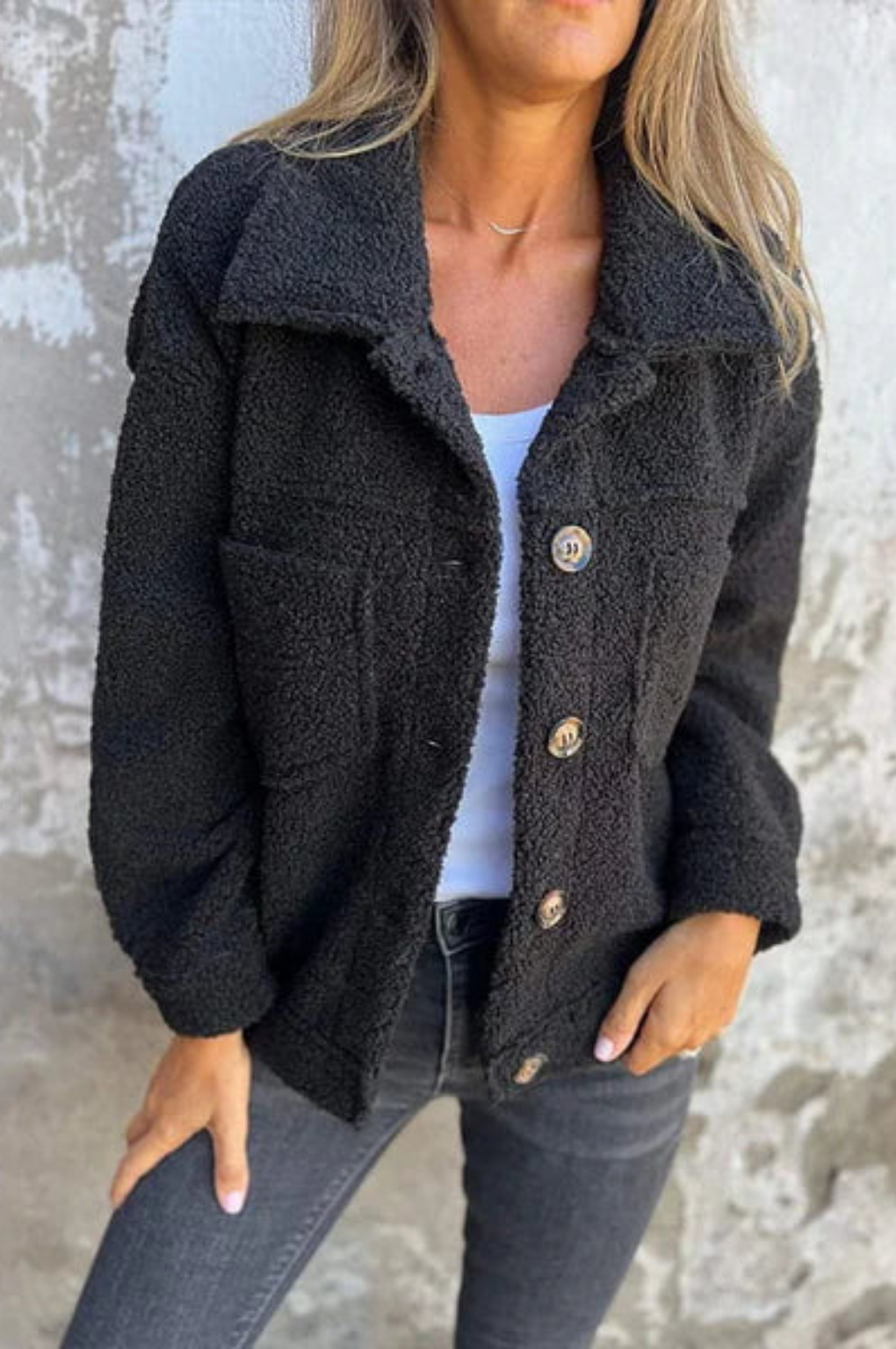 Joanna – Przytulny dotyk – Kurtka teddy-15266521448773-Róża Kwiatowa