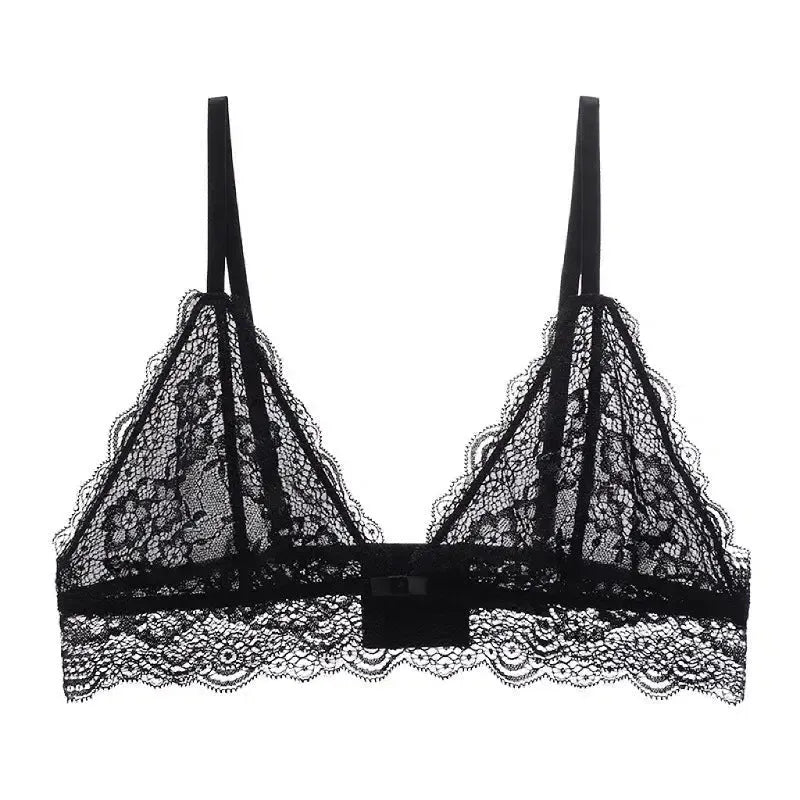 Linore – Trójkątna koronka – Bralette-15216282861893-Róża Kwiatowa
