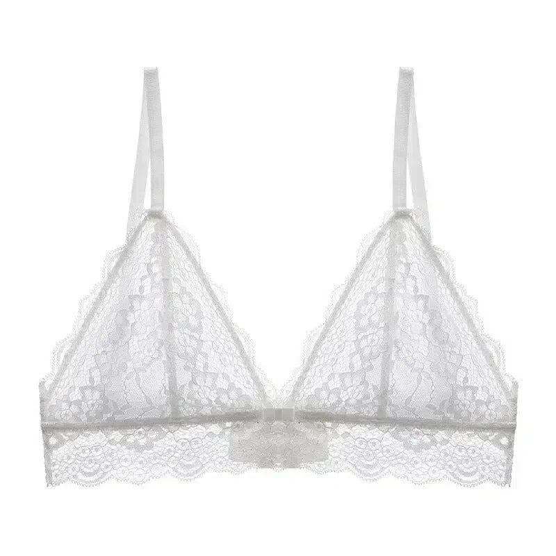 Linore – Trójkątna koronka – Bralette-15216282861893-Róża Kwiatowa
