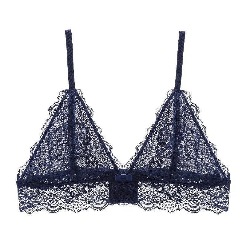 Linore – Trójkątna koronka – Bralette-15216282861893-Róża Kwiatowa