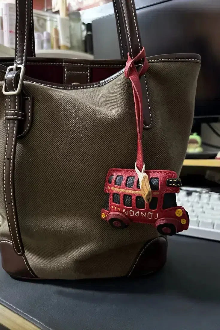 London Bus – Klasyczny wzór – Zawieszka do torby-15216245932357-Róża Kwiatowa