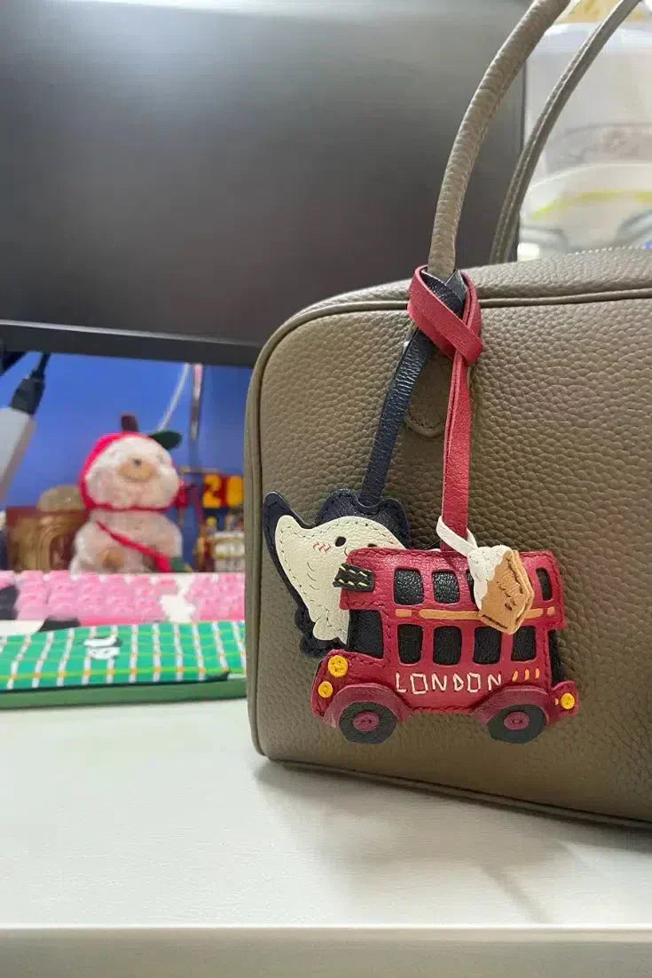 London Bus – Klasyczny wzór – Zawieszka do torby-15216245932357-Róża Kwiatowa