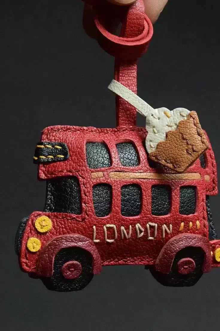 London Bus – Klasyczny wzór – Zawieszka do torby-15216245932357-Róża Kwiatowa