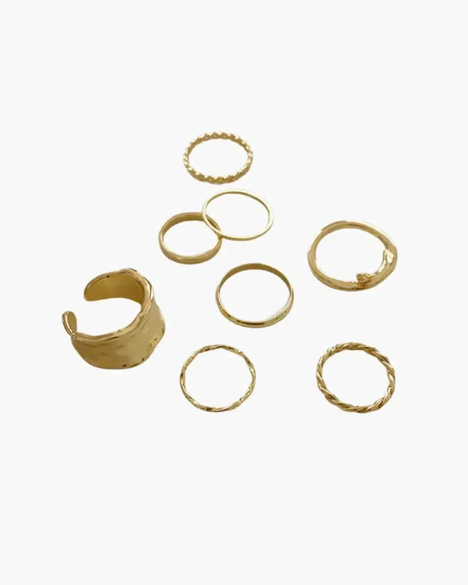 Lorena Elegante – Minimalistyczny design – Zestaw pierścionków-15216213033285-Róża Kwiatowa