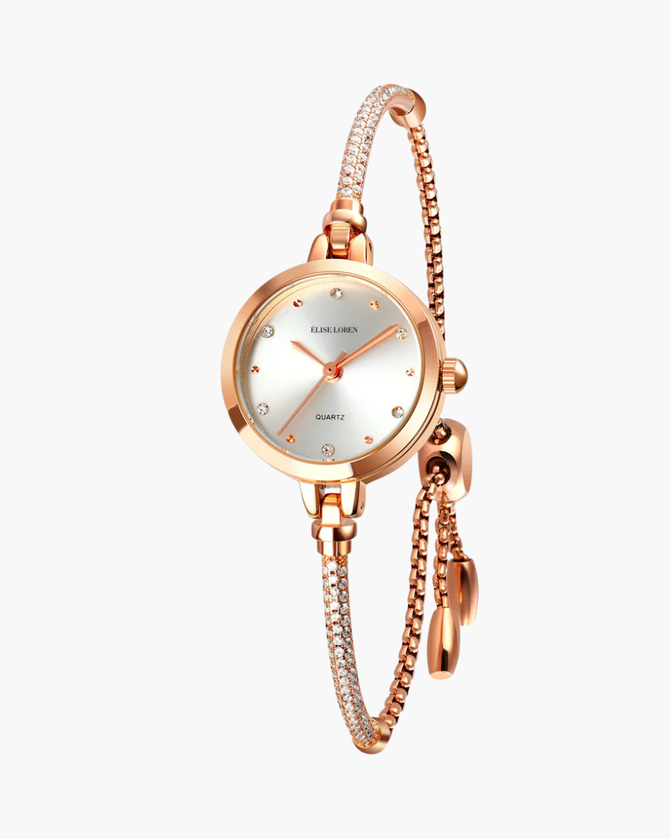 Luna Belle – Elegancki styl bransolety – Zegarek-15216231711045-Róża Kwiatowa