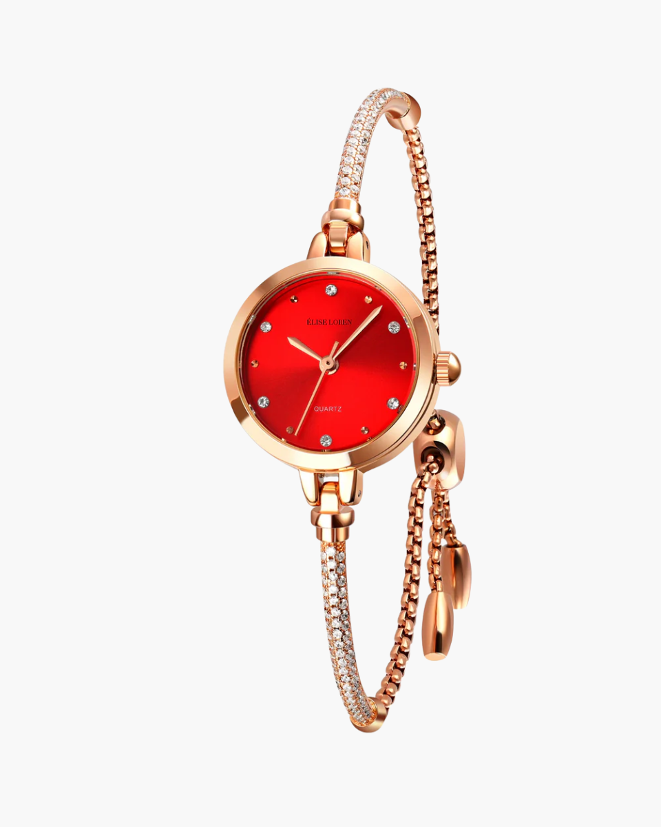 Luna Belle – Elegancki styl bransolety – Zegarek-15216231711045-Róża Kwiatowa