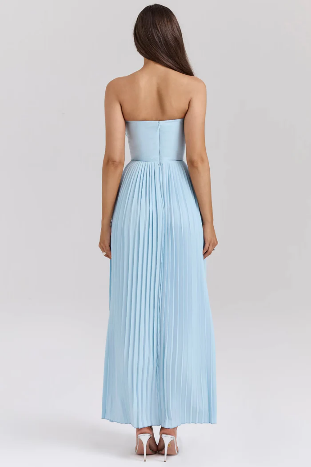 Lynne – Plisowany design – Sukienka maxi-15216451813701-Róża Kwiatowa