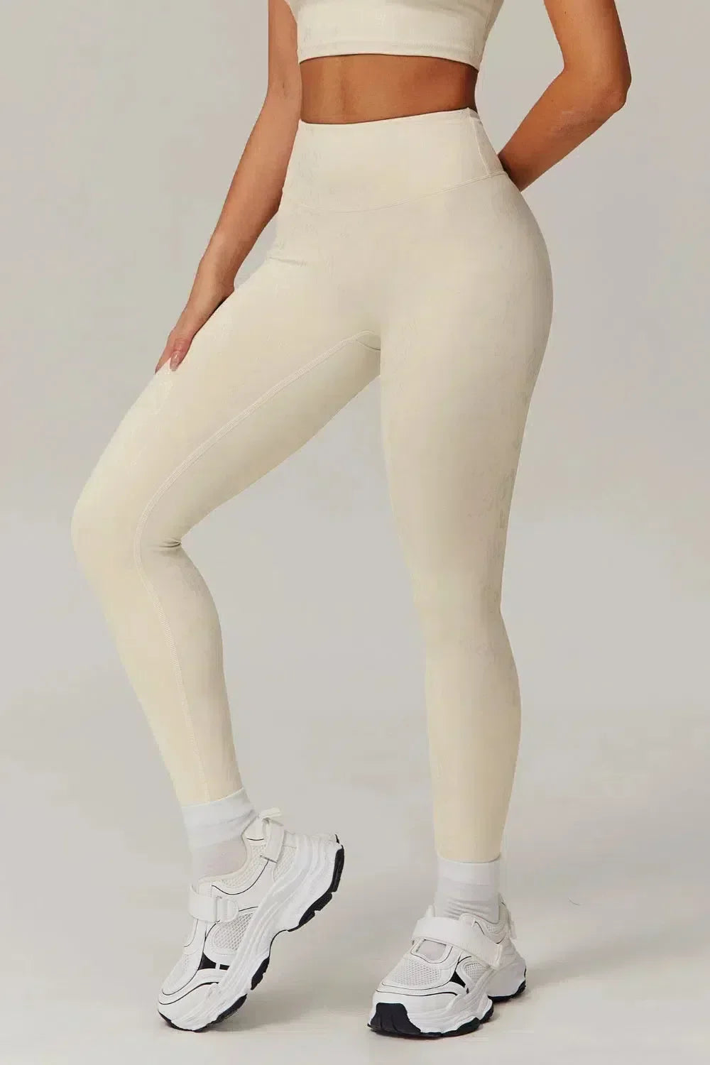 Manuela – Rzeźbiony design – Legginsy bezszwowe-15216377069893-Róża Kwiatowa