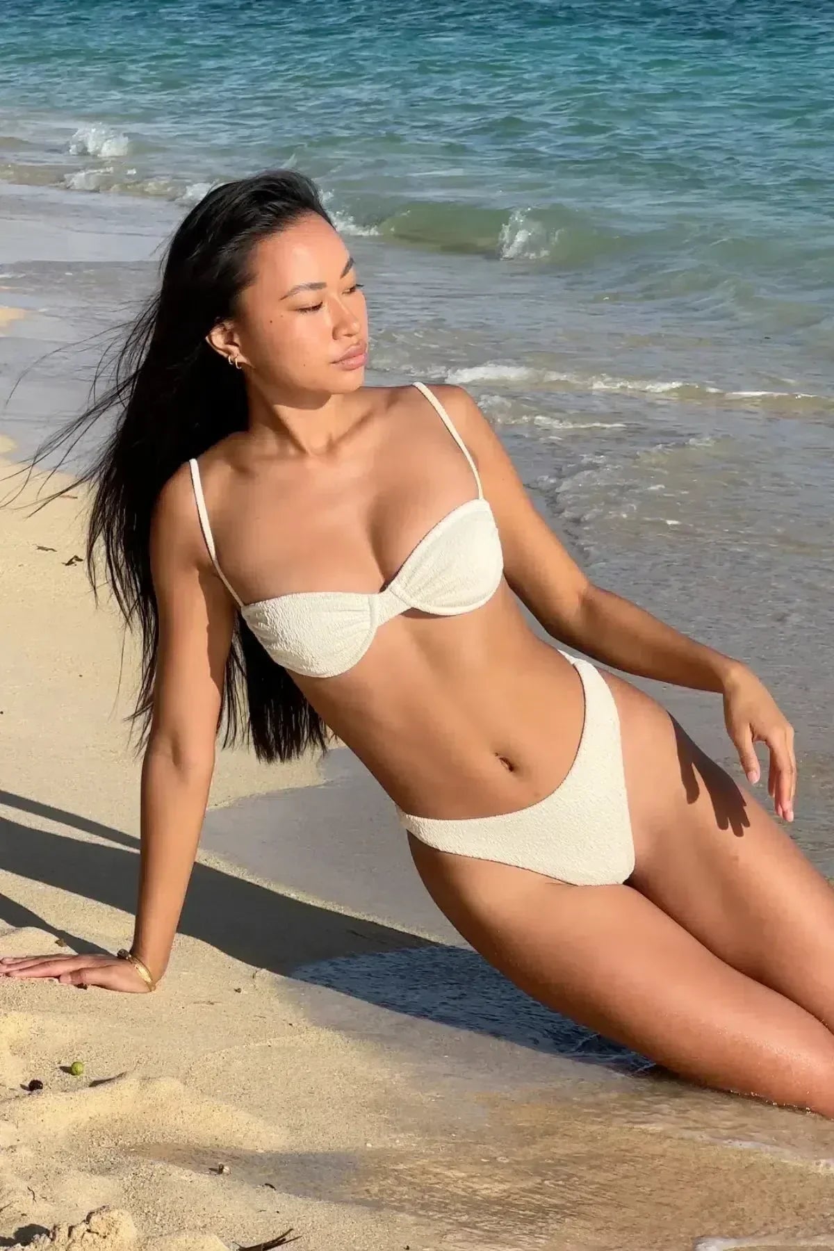 Marilia – Materiał marszczony – Góra bikini typu muszelka-15216322773317-Róża Kwiatowa