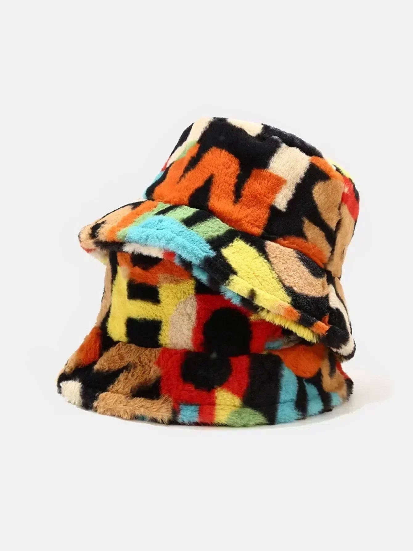 Marizia – Intensywny plusz – Kapelusz bucket-15216234987845-Róża Kwiatowa