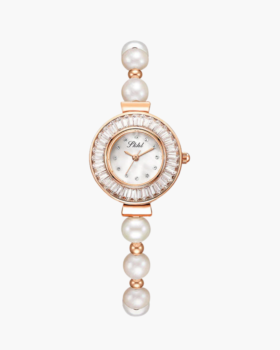 Minette – Bransoleta z pereł – Zegarek vintage-15216229679429-Róża Kwiatowa