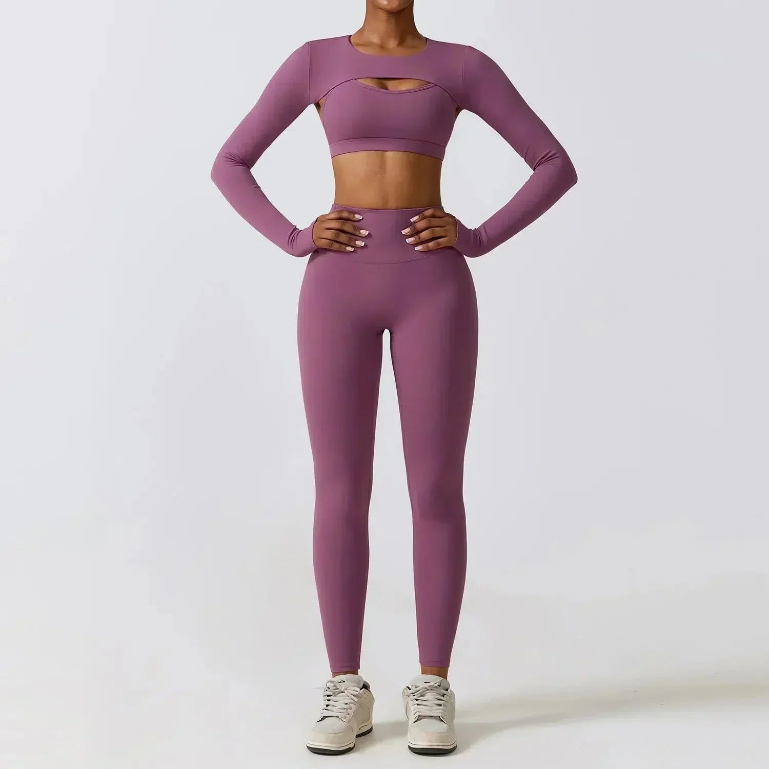 Mirella – Modny design – Zestaw do ćwiczeń z rękawiczkami bez palców-15216267886917-Róża Kwiatowa