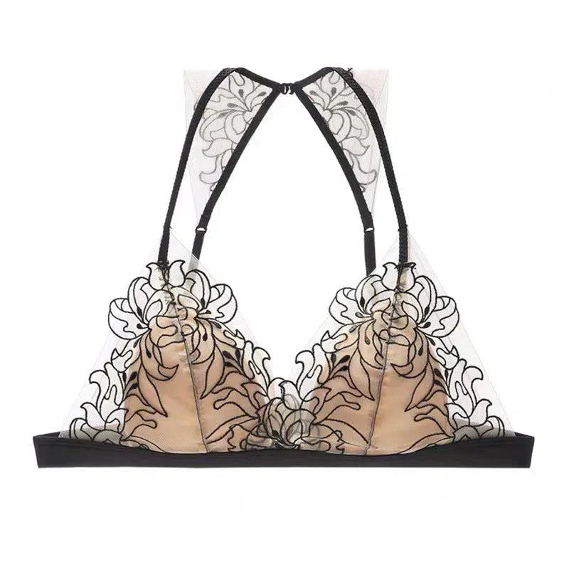 Oriana – Koronkowy halter – Zestaw bielizny-15216272048453-Róża Kwiatowa