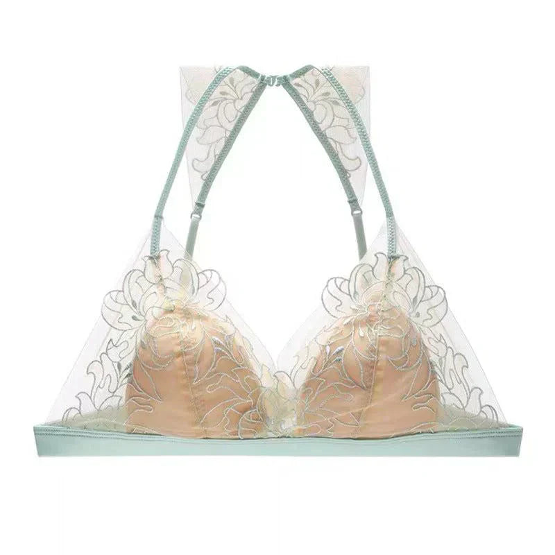 Oriana – Koronkowy halter – Zestaw bielizny-15216272048453-Róża Kwiatowa
